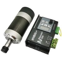 Máquina pequena 48V 400W 12000rpm57BLY90-4120 do router do CNC do motor sem escova da C.C. preto e branco
