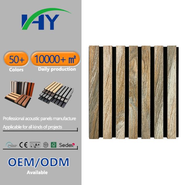 Customized Deco Wood Slat Acoustic Panel For Meeting Room Renovation