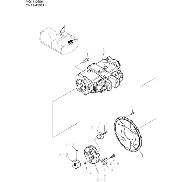 Насос K3V112DTP YN10V00036F1 экскаватора Kobelco E215B YT6K главный Насос K3V112DTP YN10V00036F1 экскаватора Kobelco E215B YT6K главный