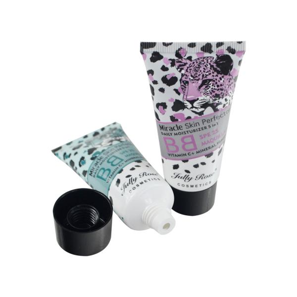 Empty PE Plastic Tubes With Flip Cap For Sunscreen BB Cream Foundation Cream Cosmetic Squeeze Tube Packaging