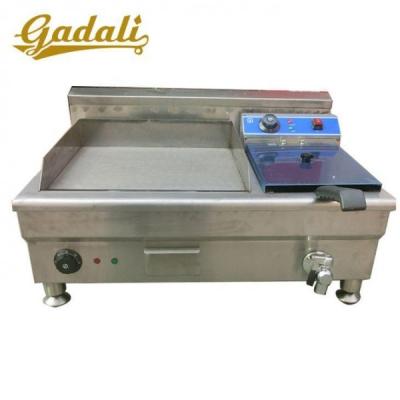 50hz Fast Food Kitchen Equipment , 10L Grill Griddle Fryer Combo