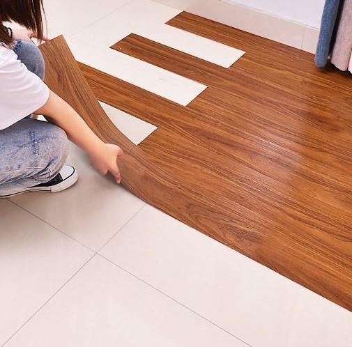 Anti Slip Grey LVT Flooring 2mm Commercial Vinyl Plank Flooring