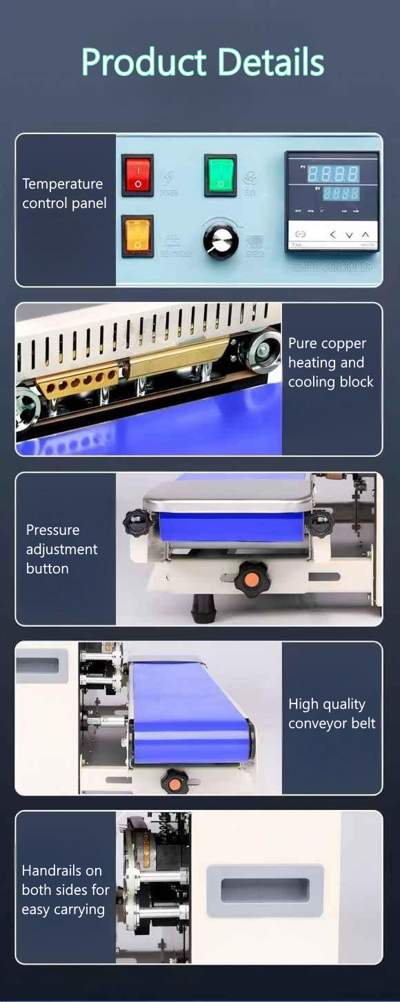 HIPAC FR750w High Productivity Continuous Band Sealer with 18m/min Sealing Speed and 0-300℃ Temperature Range