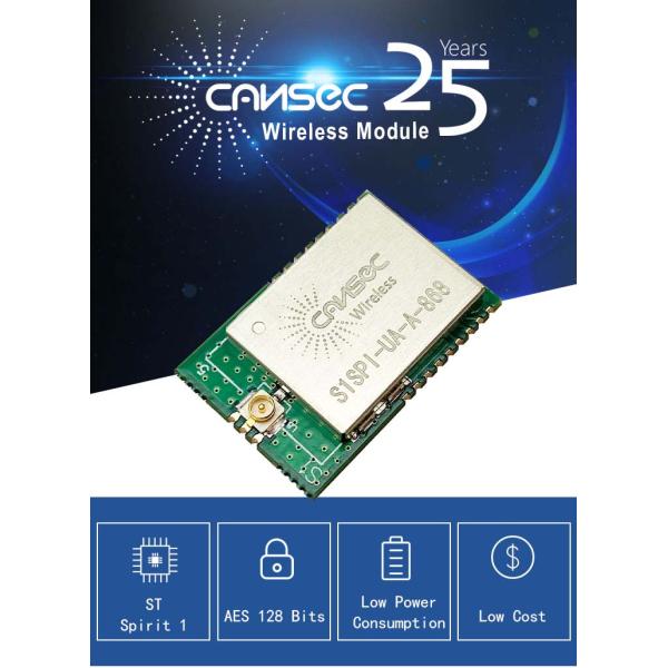 Модуль 14dBm GHz S1SPI-UA-A 1uA под с набором микросхем ST Spirit-1