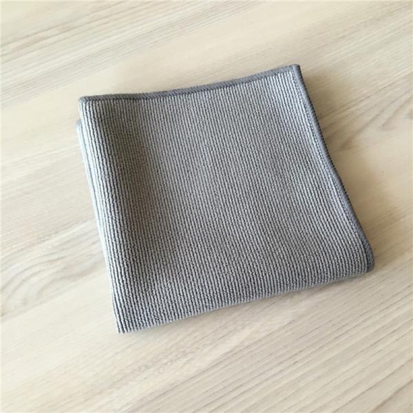 Grey Microfiber Extra Thickness Pearl Cloth Car Cleaning Cloth 400gsm