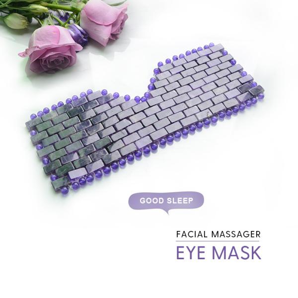 a ametista de 23*10cm reduz-se inchar a pele de Jade Mask Firm And Lighten do olho do sono