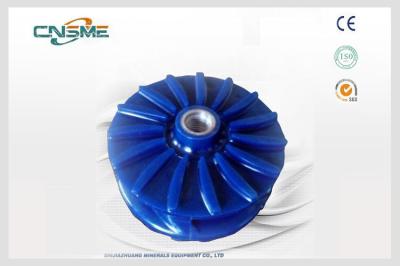 Azul/vermelho do impulsor do poliuretano das peças sobresselentes da bomba da pasta da mineração