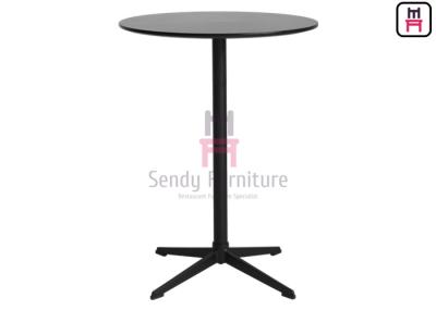 2ft HDF Round Shape High Table with Aluminum 4-star Base / Steel Tube
