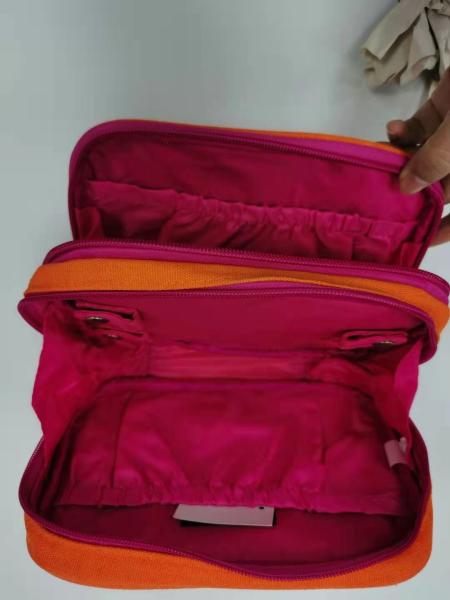 convenient travel cosmetic bag canvas cosmetic bag large jewelry bag