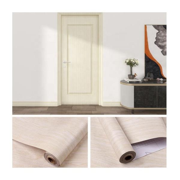 Removable Self Adhesive Wood Wallpaper for Furniture Door Waterproof Wood Grain Wallpapers Wood Film