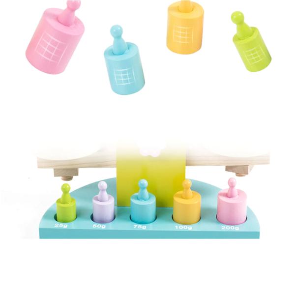 Безвкусная деревянная игрушка масштаба баланса для детей дошкольного возраста