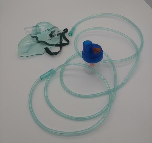 Certificação adulta descartável ajustável do CE da máscara do Nebulizer da máscara de oxigênio adulta de aço do PVC