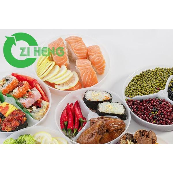 Плиты обедающего жары Витхстанд белые пластиковые, твердые устранимые плиты десерта