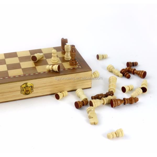 New Folding Chess Board Wooden Chess Sets 3