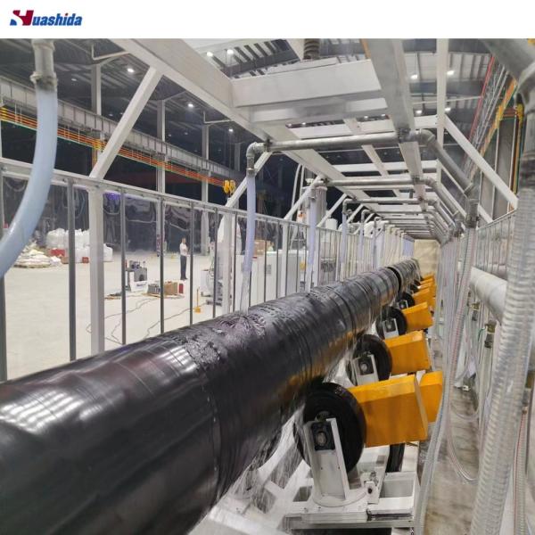 3LPE Anticorrosion Coating and Beveling Machine Line for Steel Pipes