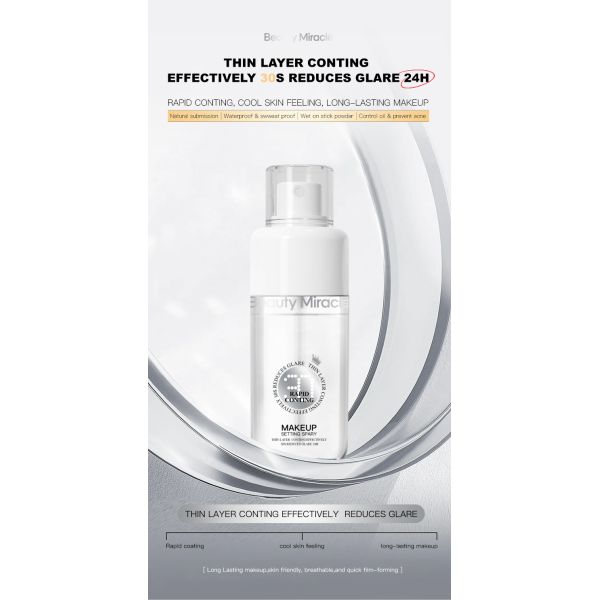 Private Label Powder Matte Glitter Setting Spray Waterproof Transparent Makeup Setting Spray Makeup Private Label
