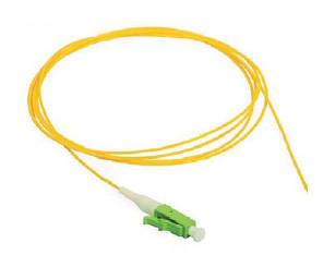 High Strength Single Mode OS2 Fiber Optic Pigtail 9/125um LSZH 1m LC APC Pigtail