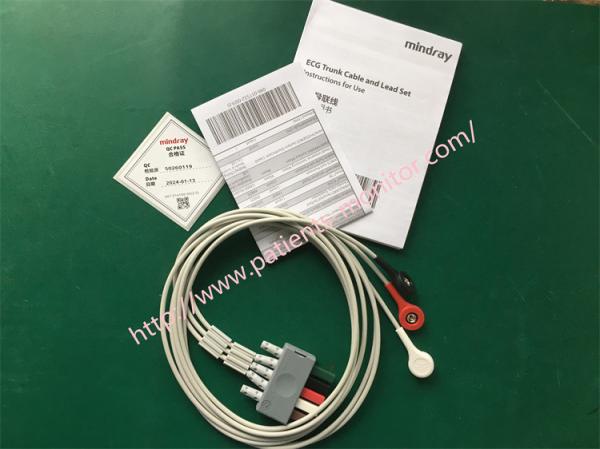 Mindray 3-lead ECG Leadset Adult Pediatric AHA Snap 0010-30-42734 ECG Machine Part New Original