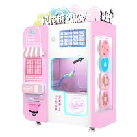 Micron Automatic 32 Fruit Flavor Cotton Candy Vending Machine para comida de rua no parque de diversões