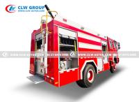 HOWO 4x4 Fire Brigade Truck With 4000 - 6000L Water Foam High Pressure Water Sprinkler