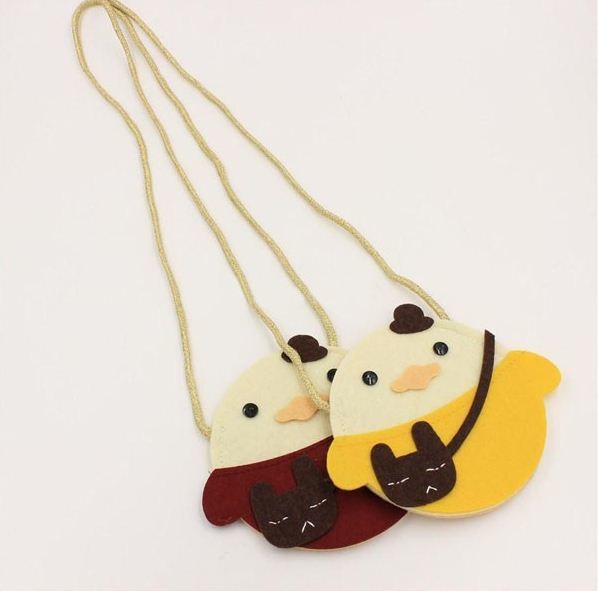 high quality reasonable price promotional felt purse factory with various color