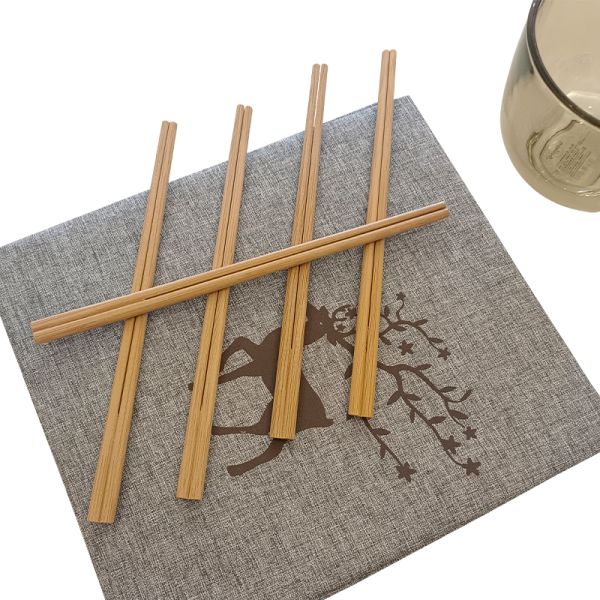Samples Free. Freight Collect Disposable Bamboo Chopsticks Customized Paper Set Carbonized Chopsticks