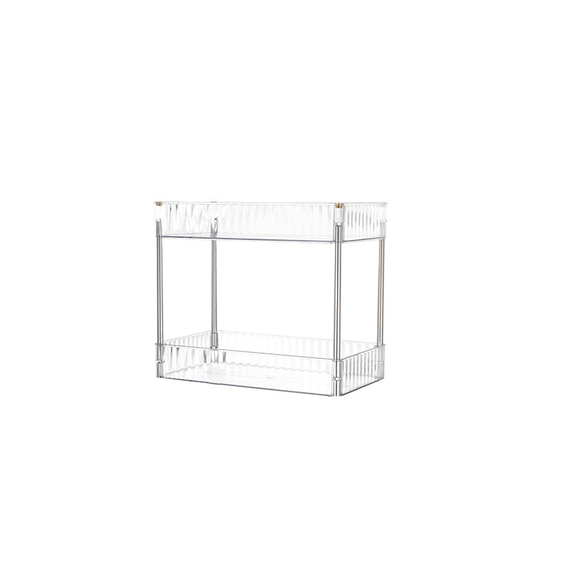 Trolley Storage Rack Transparent Multi-floor Movable Living Room Kitchen Household Bathroom Debris Storage Rack