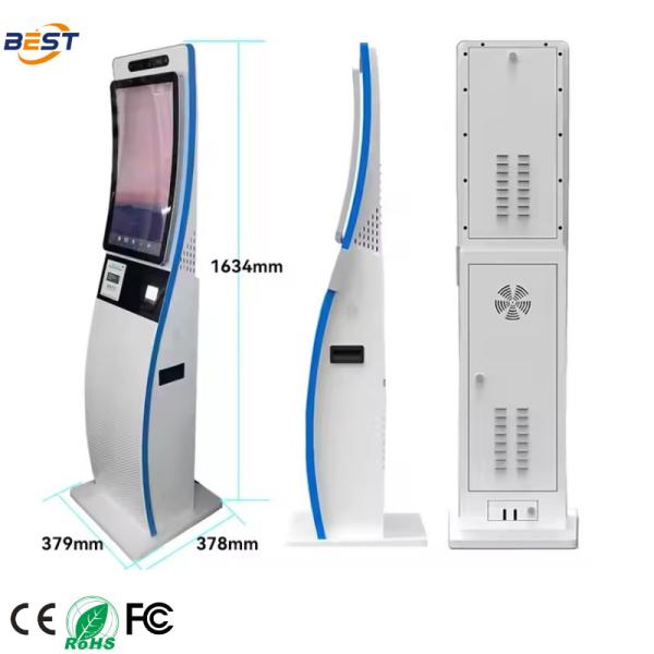 Hotel Self-Service Kiosk with 10-Point Capacitive Touch, 50,000-Hour Lifespan, and Omnichannel Payment Powerhouse