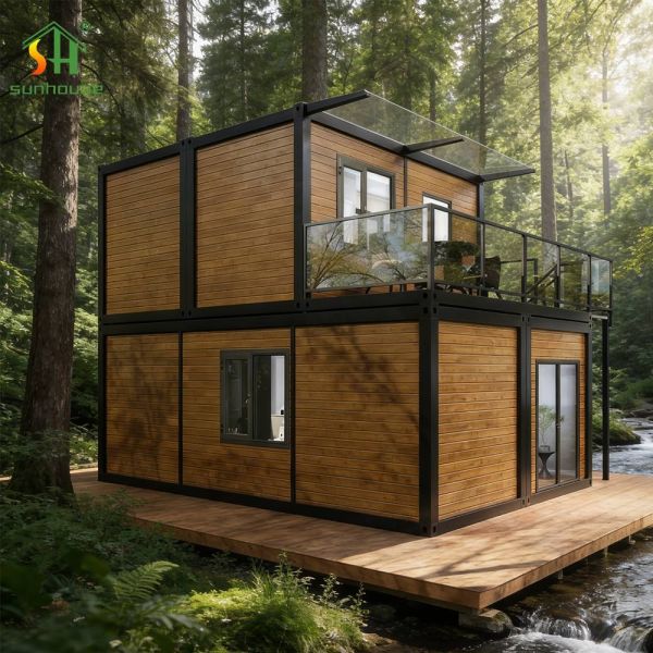 Wind Resistant Weatherproof Prefab Container House Reinforced Galvanized Steel Modular Building for Harsh Climate Areas