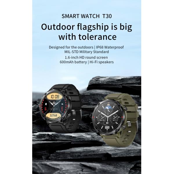 Personalised Men Smart Watch Comely Sports Big Screen Bluetooth Calling Leisure Outdoor Wristwatch