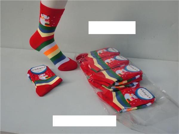Colorful fashion christmas design winter AZO-free cotton socks for women