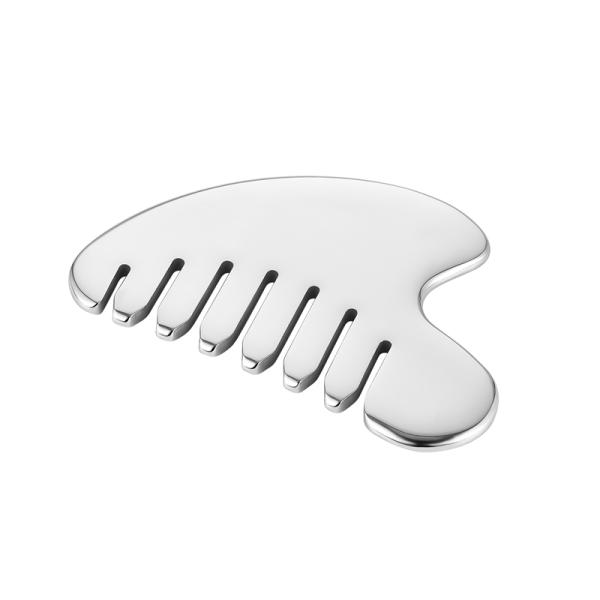 Body Massage and Scalp Relaxation 304 Stainless Steel Gua Sha Comb Scalp Relax And Hair Growth Head Gua Sha Massage Tool