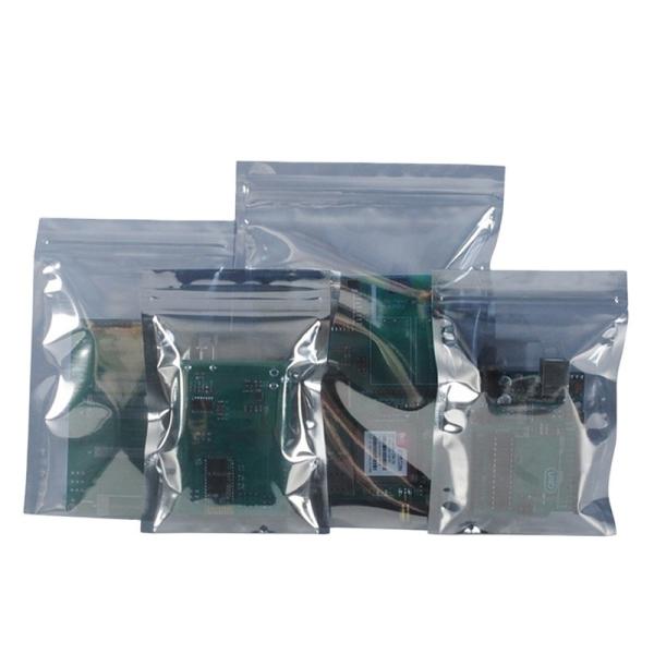 8x10 Inch Static Proof Bags / Transparent Anti Static Bags For Electronic Packing