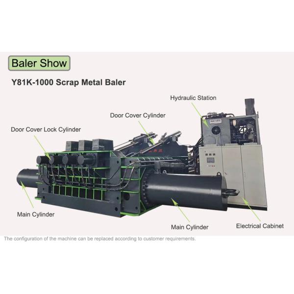 Гидравлический Baler металлолома автоматический для повторно использовать ненужный стальной утюг 700*700 MM