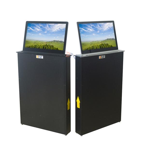 Motorized Microphone Computer Screen Lifter With 15.6 Inch Retractable Lifting Screen