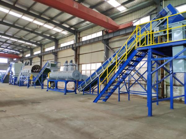 Stainless Steel Plastic Washing Recycling Machine With 4-5 Rollers 156 KW