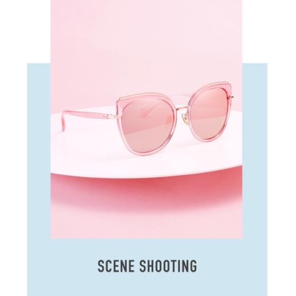 UV400 ПОЛЯРИЗОВЫВАЛО ОБЪЕКТИВ ЗЕРКАЛА ЗОЛОТА ЖЕНЩИН МОДЫ ГЛАЗА CAT СОЛНЕЧНЫХ ОЧКОВ