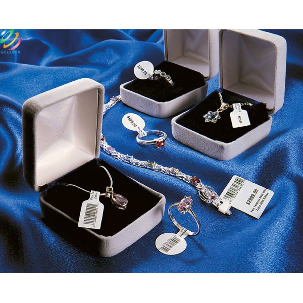 ODM PVC Jewelry Sticker Price Tags Ring Glasses Necklace Hanging Sticker