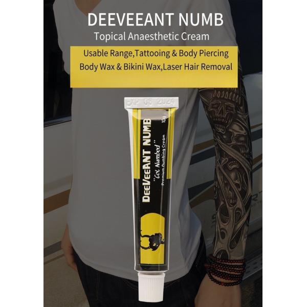 Deeveeant Lidocaine Numbing Cream for Body Tattoo Piercing Miro-Blading Semi-Permanent Makup