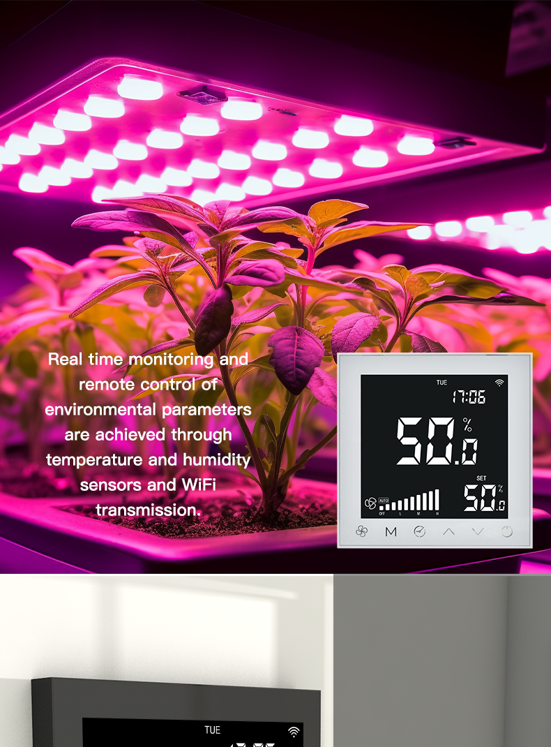 Wall Mounted Greenhouse Controllers humidity Temperature Controller For Smart Farming