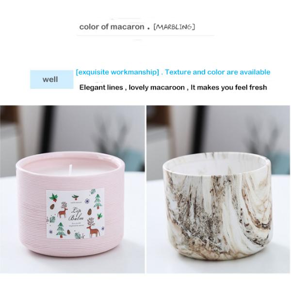 Luxury Wedding Decoration Home Scented Candles Ceramic Jar Candle Holder