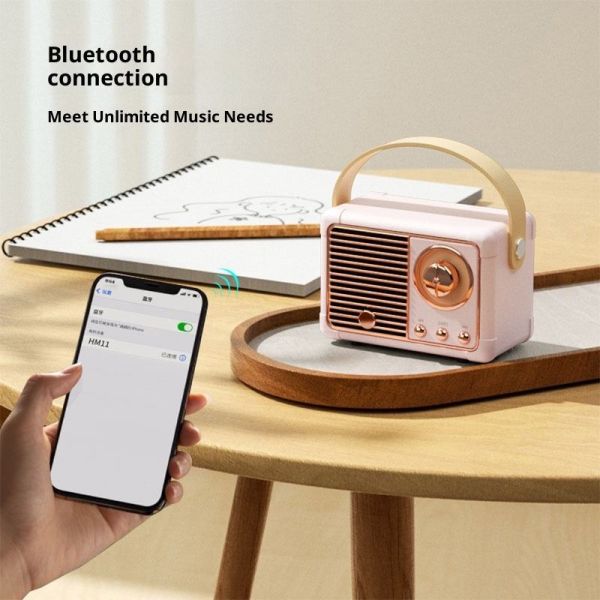 Portable Wireless Speaker with 3W Sound, Bluetooth 5.0, 10M Range, Button Control, Compact ABS Speaker for Home/Travel portable bluetooth speaker with microphone mini portable bluetooth speaker