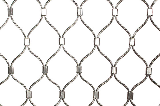Silver Bird Cage Wire Mesh Stainless Steel Antirust With Fatigue Resistance