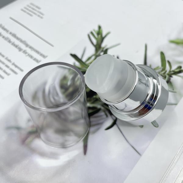 Liquid Foundation Cream Pump Dispenser 304H Spring 0.3ml Dosage 24/410 Silver Closure