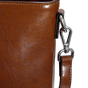 15.6 Inch Laptop Leather Tote Bag For Women PU Polyester Material