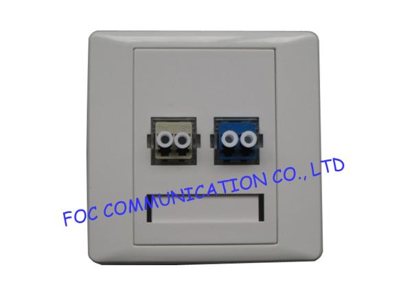 Flame Retardant Fiber Optic Termination Box, Two Passes Mini Surface Mount Wall Outlet