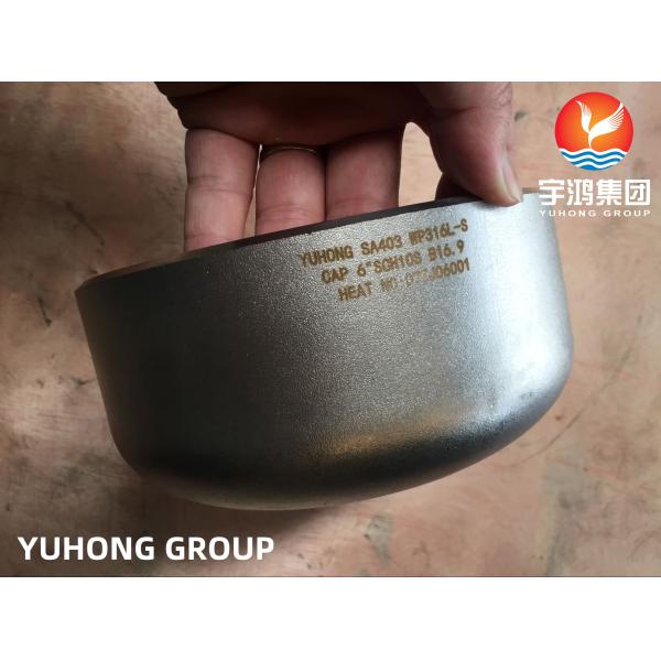 Аустенитные трубные фитинги ASME SA403 WP316L 1.4404 Buttweld Cap B16.9