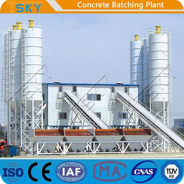 Planta de tratamento por lotes estacionária da C.A. 380V 50HZ de HZS180 2x55KW
