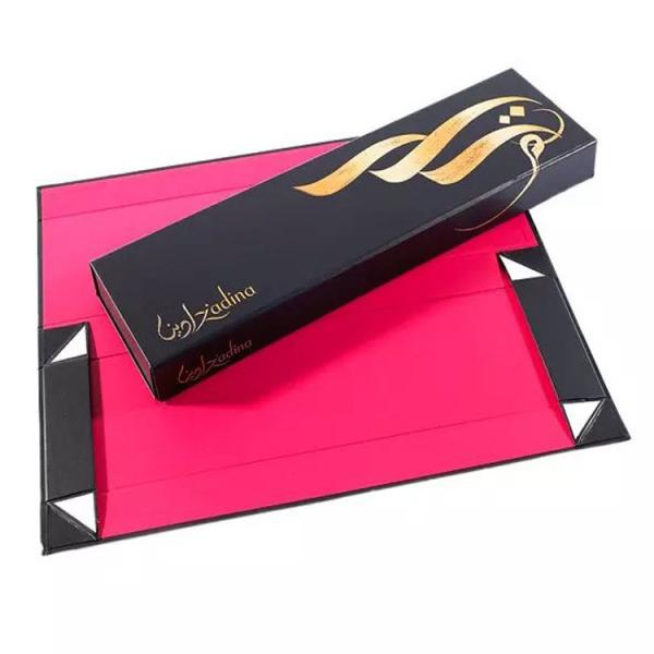 custom hair extension gift box  folding hair extension paper box wig packaging box