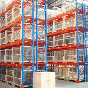 Estantes de paletas industriales pesados, estantes de paletas de acero para protección contra la corrosión